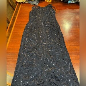 Tahari Women’s Sophisticated Black Maxi Dress